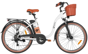 DYU C6 Pro City E-Bike with Basket and Rear Rack - Prime Pedals