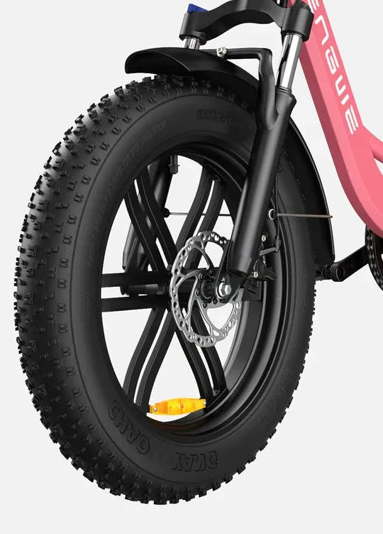 Engwe L20 Delivery/Cargo E-Bike-front tyre view