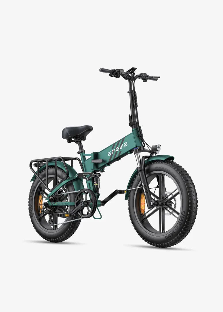 Engwe ENGINE PRO 2.0 Fat Tyre E-Bike in Green-front view