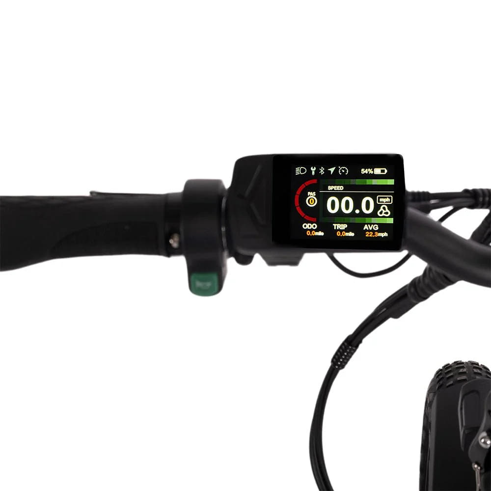 HYGGE VESTER Fat Tyre E-Bike in Onyx Black-lcd view
