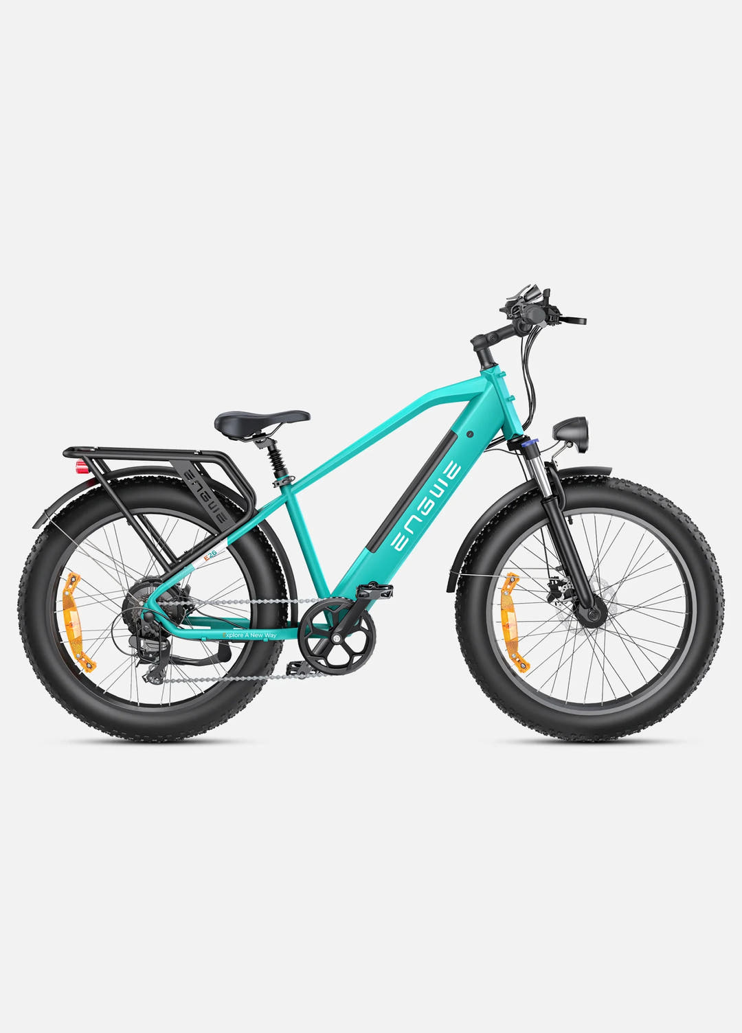 Engwe E26 Fat Tyre E-Bike in Gem Blue-side view
