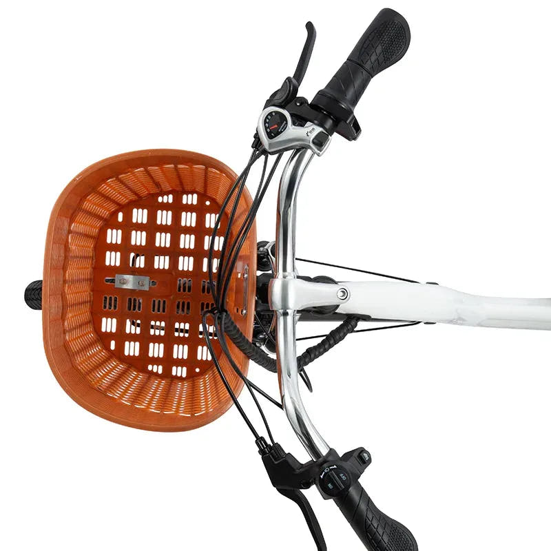 DYU C6 City E-Bike-top basket view