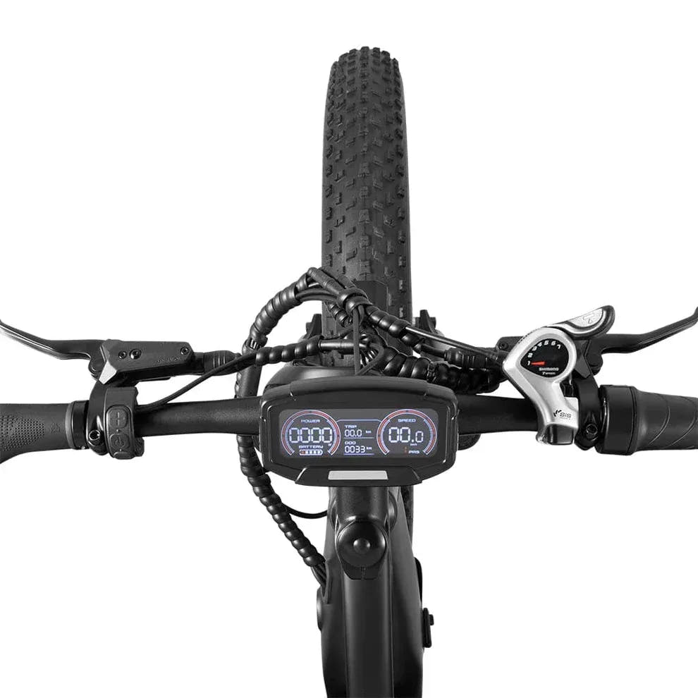 DYU King 750 Fat Tyre E-Bike-Handle view