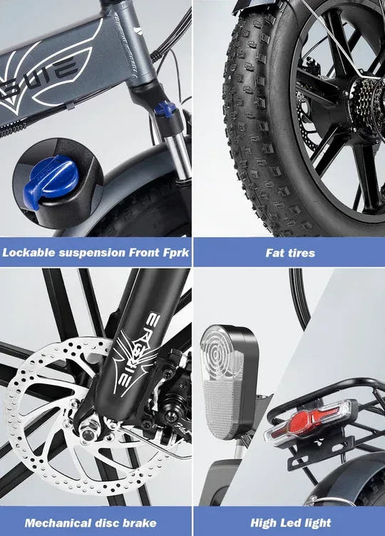 Engwe EP-2 PRO Fat Tyre E-Bike-components view