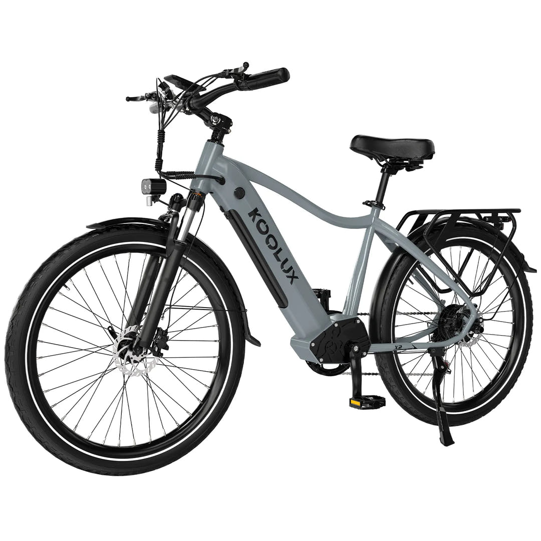 Koolux X3 City E-Bike in Grey-side view