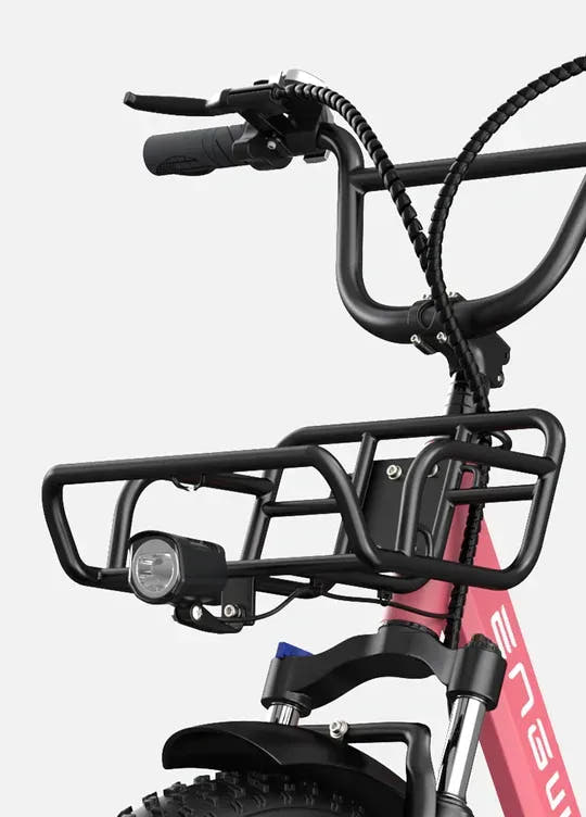 Engwe L20 Delivery/Cargo E-Bike-front basket and light view