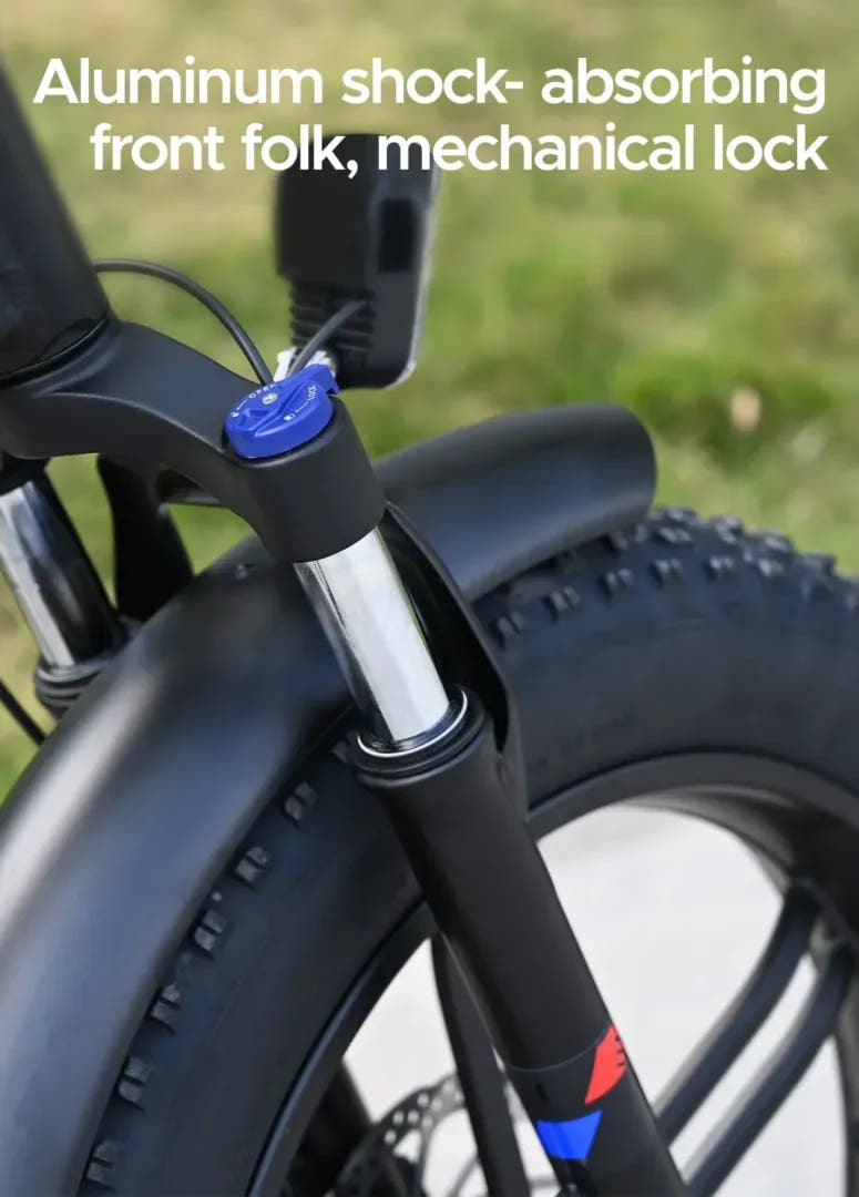 Engwe Engine X Fat Tyre E-Bike-front shocker