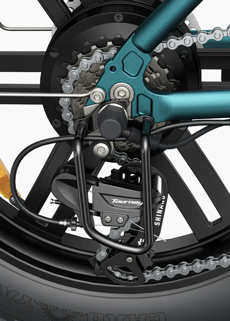 Engwe L20 Boost City E-Bike-rear gear view