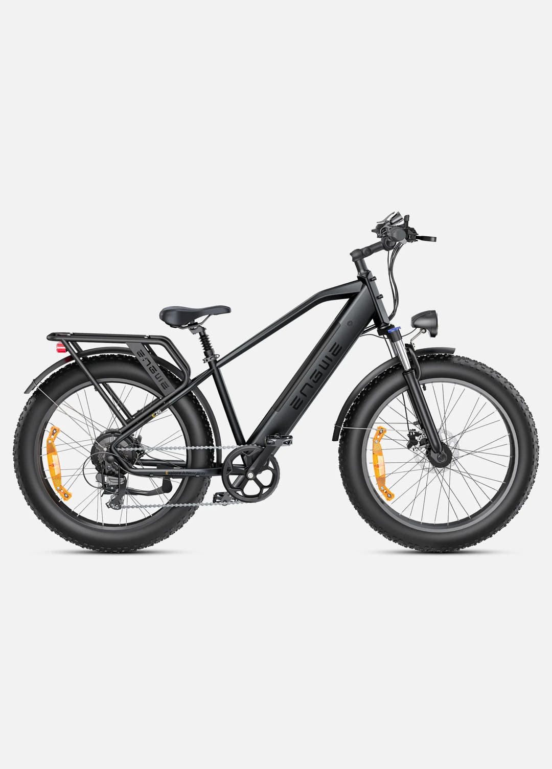 Engwe E26 Fat Tyre E-Bike in Galaxy Grey-side view