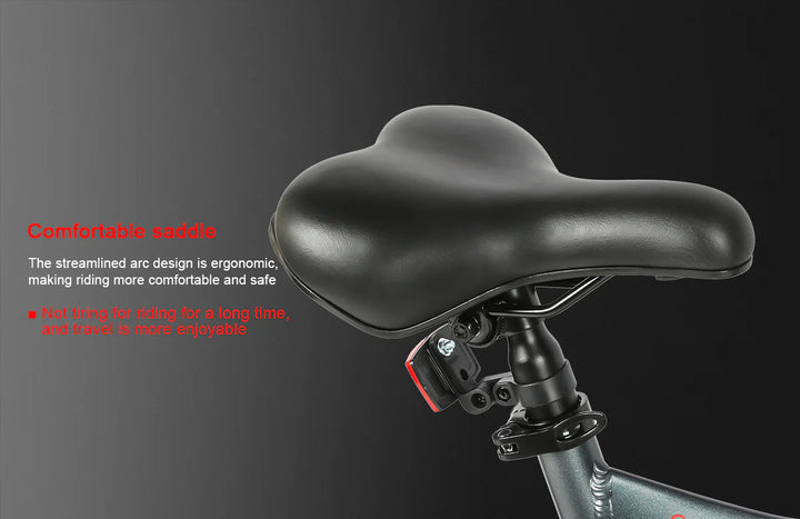 SAMEBIKE SY26-II Adventure E-Bike in Black-seat specs