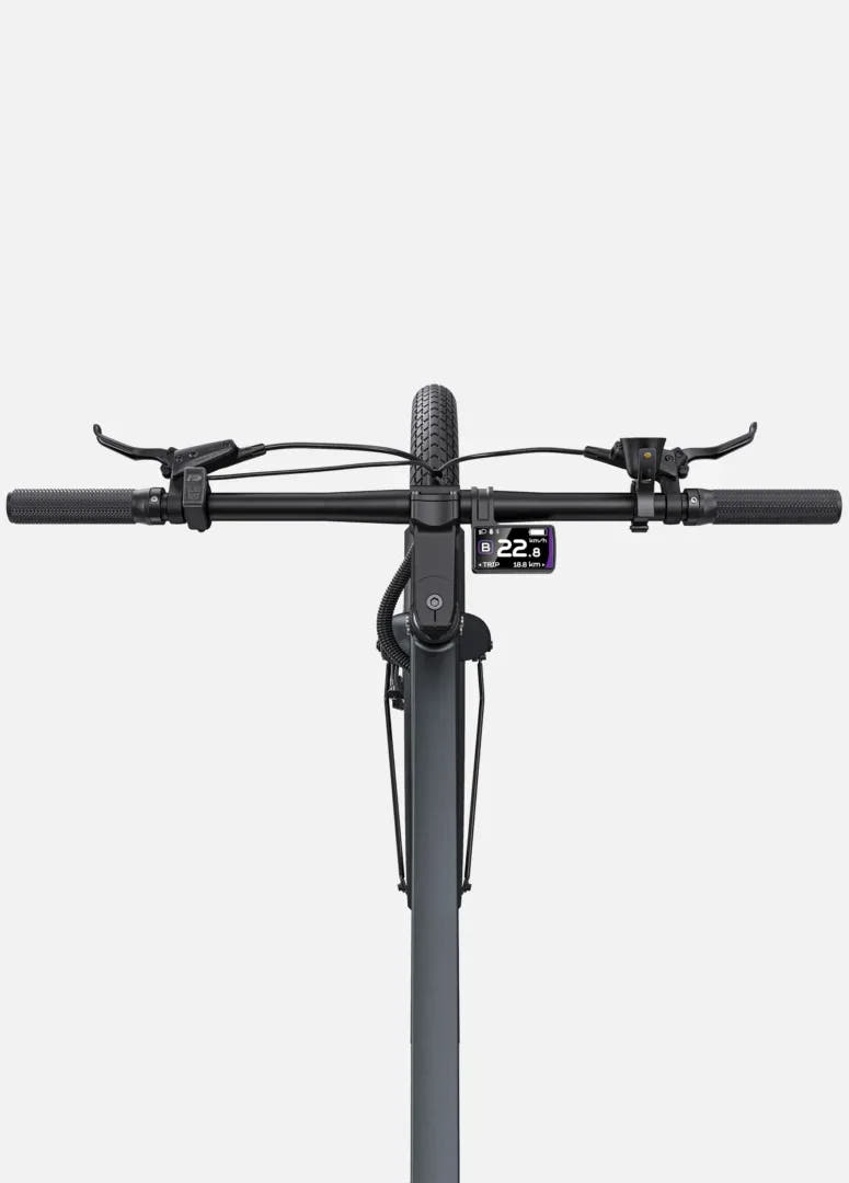 Engwe P275 Pro City E-Bike in Black-handle aerial view