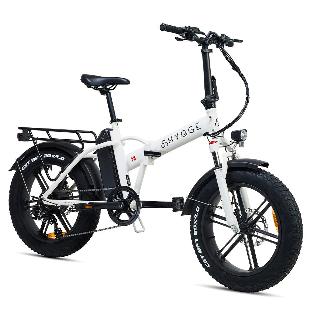 HYGGE VESTER Fat Tyre E-Bike in Heron White-side view