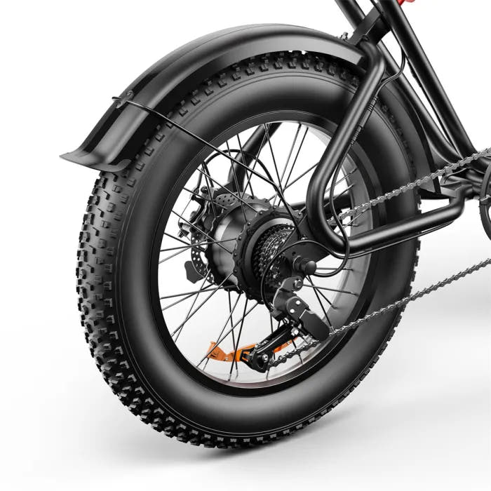 EMOKO C91 Fat Tyre E-Bike-rear tyre view