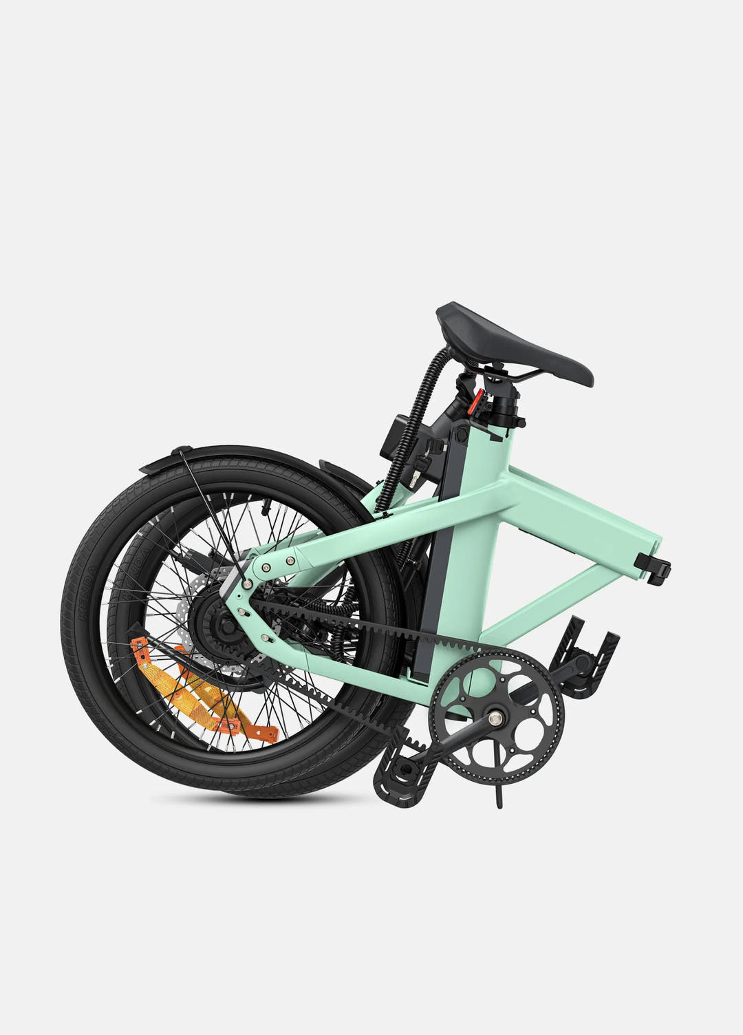 Engwe P20 Fat Tyre E-Bike in Green-folded view