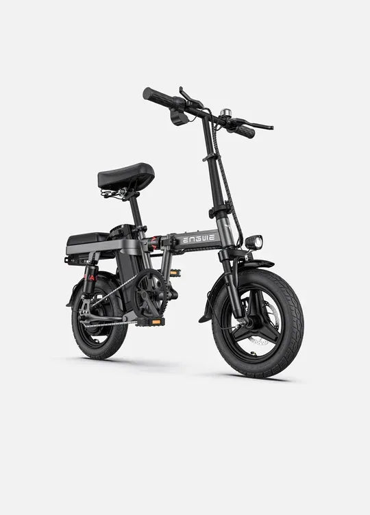 ENGWE T14 Folding Electric Bike - Grey, Compact E-Bike for Urban Commuting