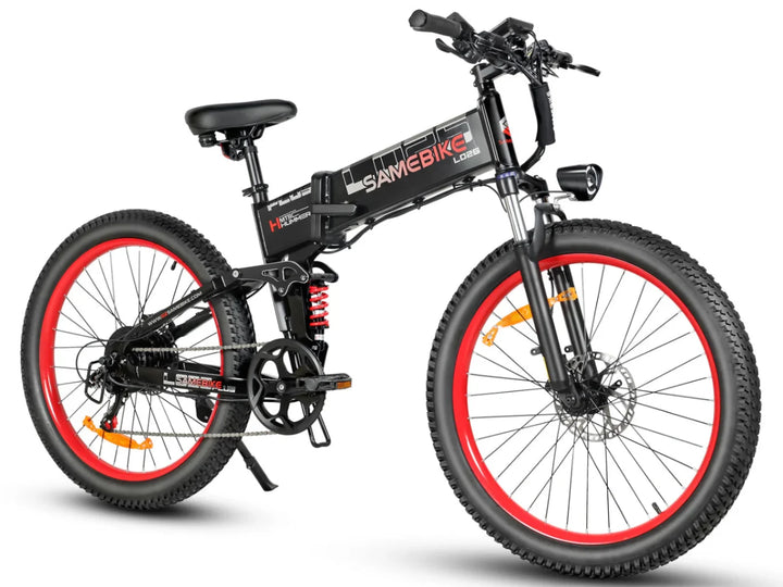 SAMEBIKE LO26 Plus E-Bike in Black - Prime Pedals