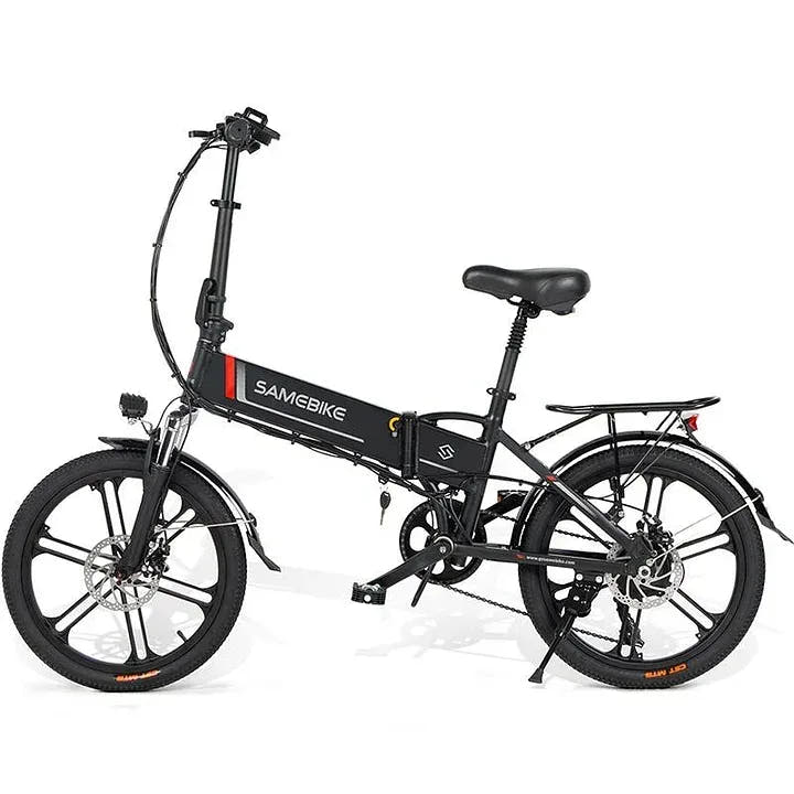 Samebike 20LVXD30 II E-Bike in Black-side view