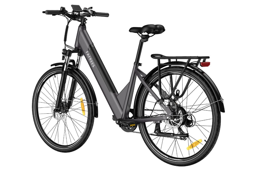 Fafrees F28 Pro City E-Bike in Gunmetal Grey-rear view