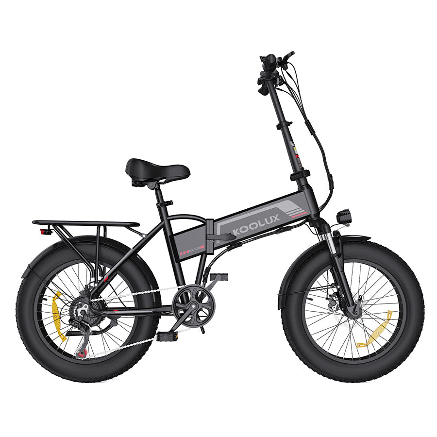 Koolux BK10s Fat Tyre E-Bike in Black - Prime Pedals