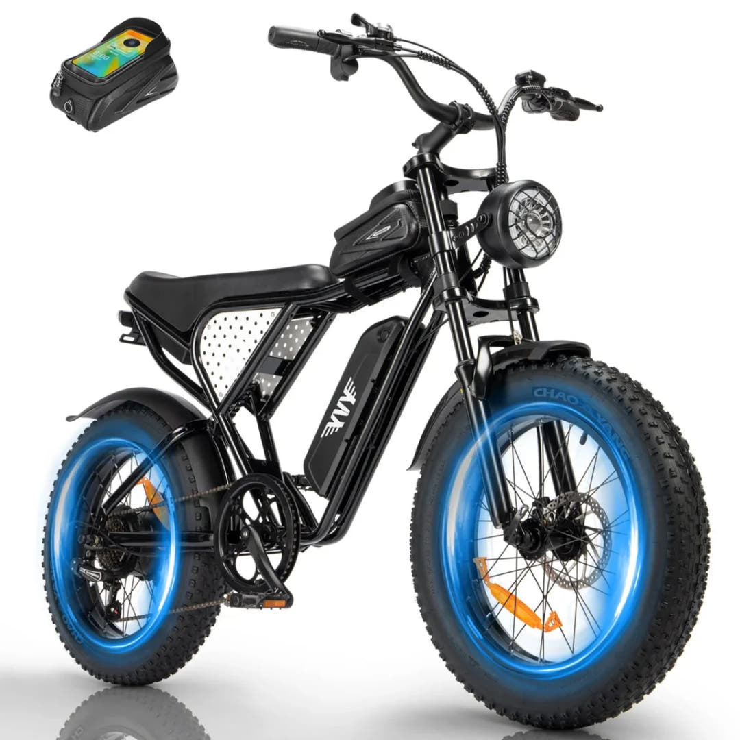 YVY C20 Lite 1000W 20″ Fat Tyre E-Bike – Prime Pedals