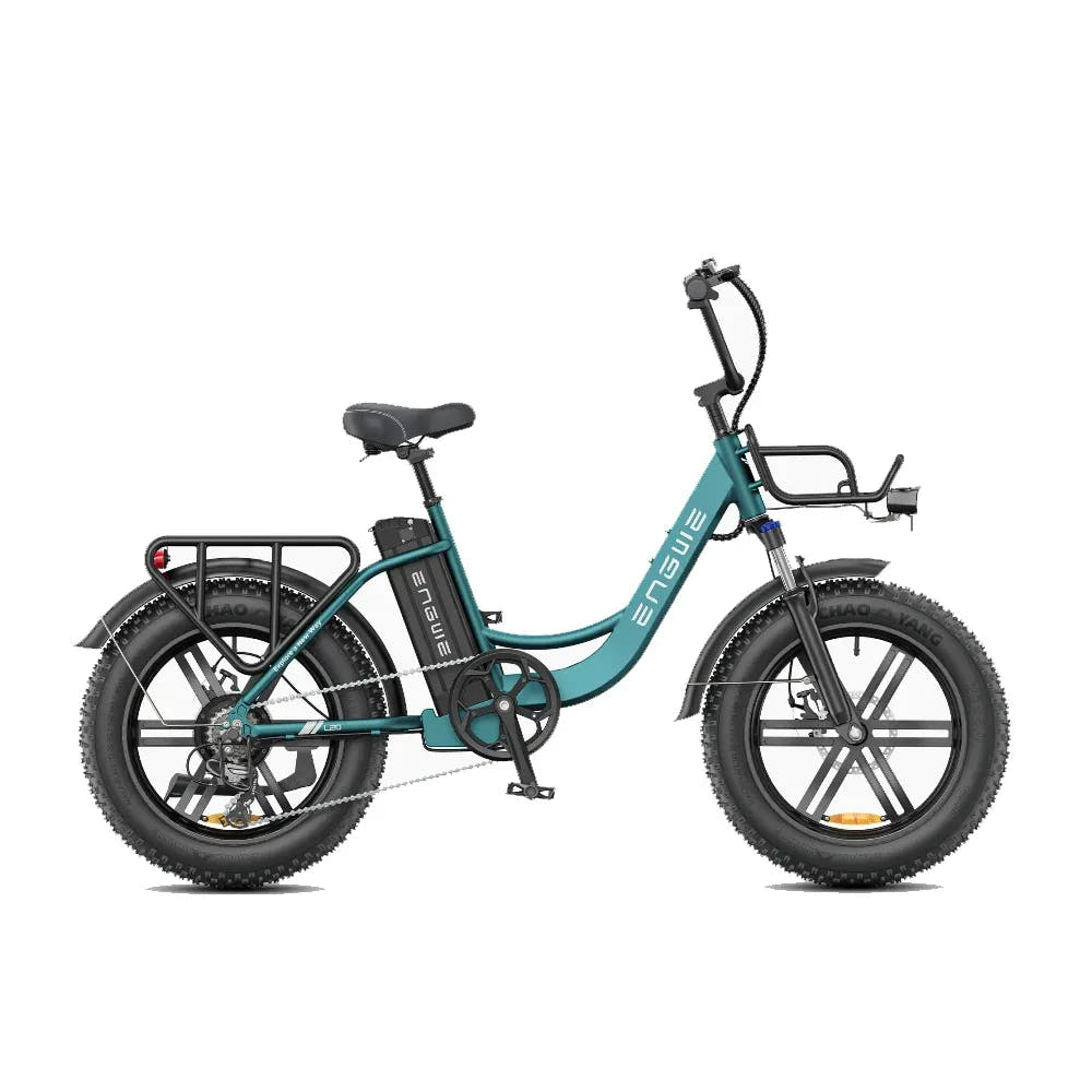 Engwe L20 Boost City E-Bike in Sea Green - Prime Pedals