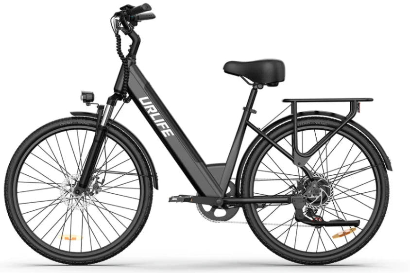 URLIFE E26 City E-Bike in Black - Prime Pedals