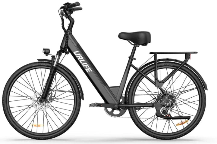 URLIFE E26 City E-Bike in Black - Prime Pedals