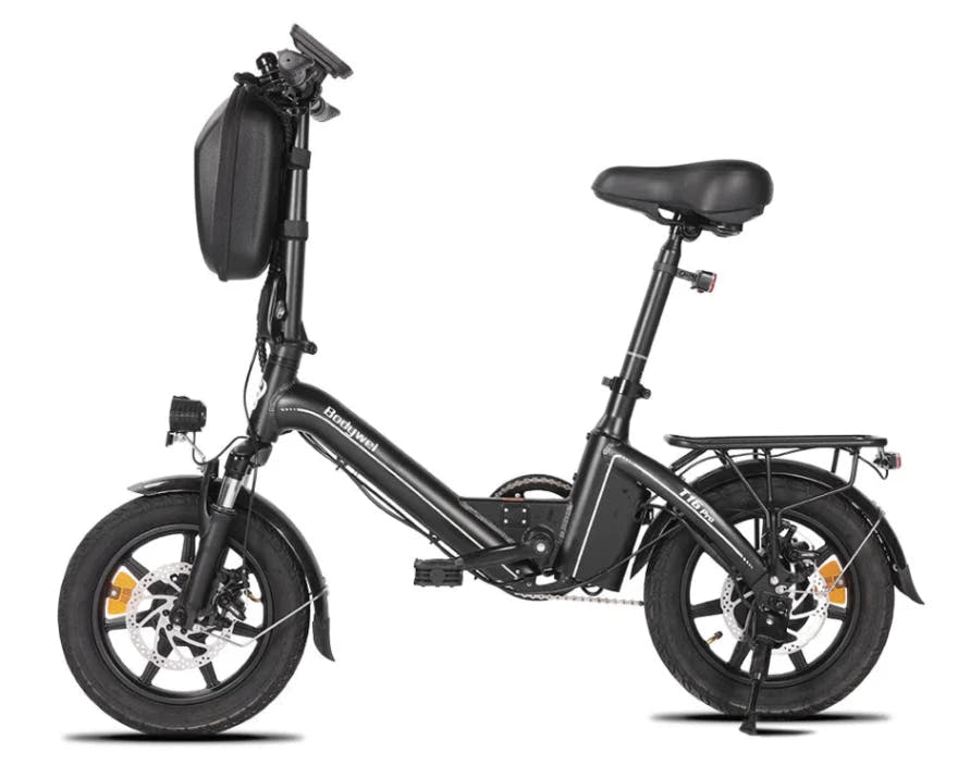 BODYWEL T16Pro Folding E-Bikes in Black - Prime Pedals