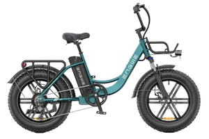 Engwe L20 Boost City E-Bike in Sea Green - Prime Pedals