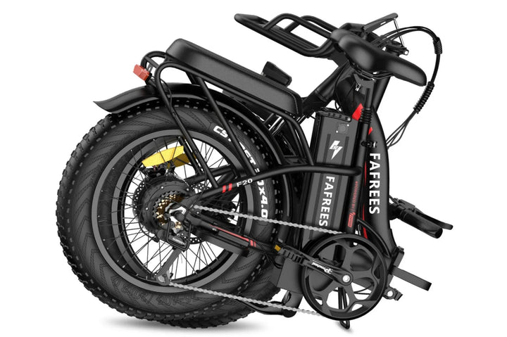 Fafrees F20 Max Fat Tyre E-Bike in Black-folding view