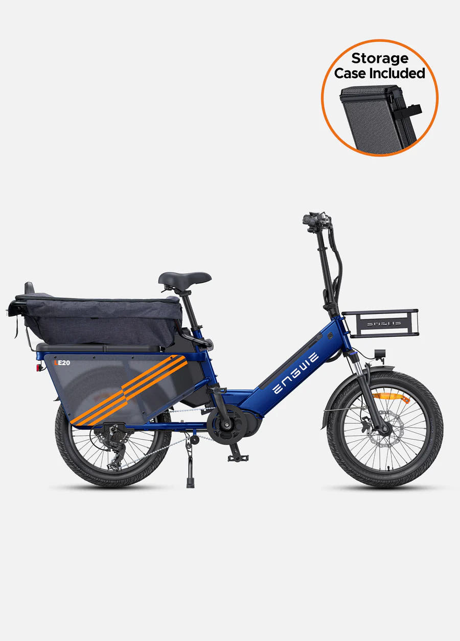 Engwe LE20 Adventure E-Bike in Blue-versatile canvas