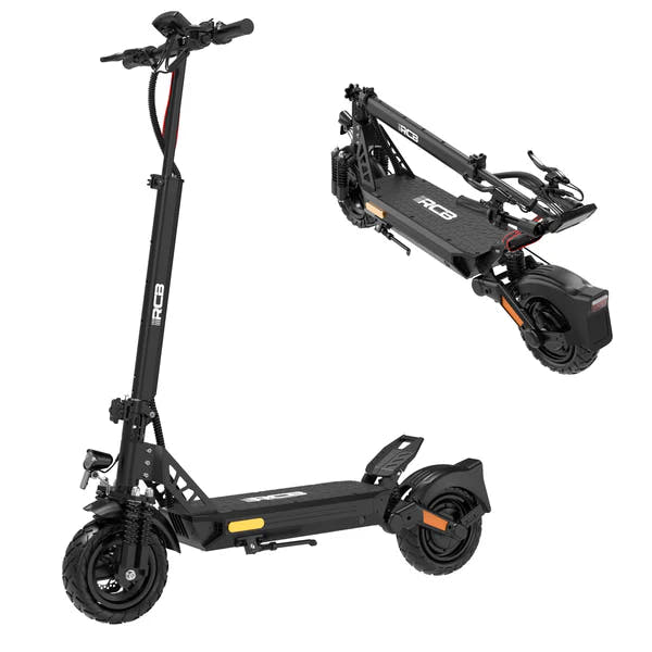 RCB D5 E-Scooter in Black-folded view