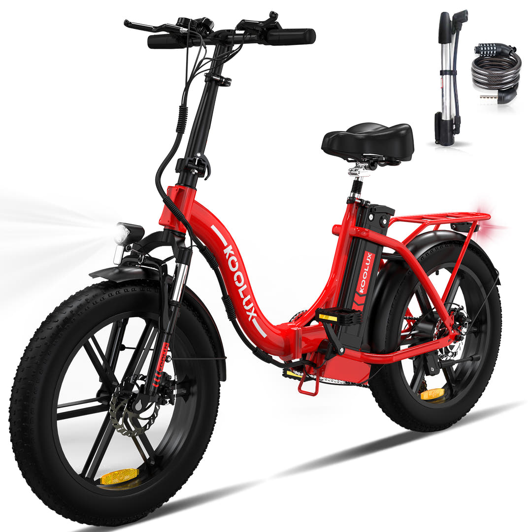 Koolux BK6S Folding E-Bike in Red