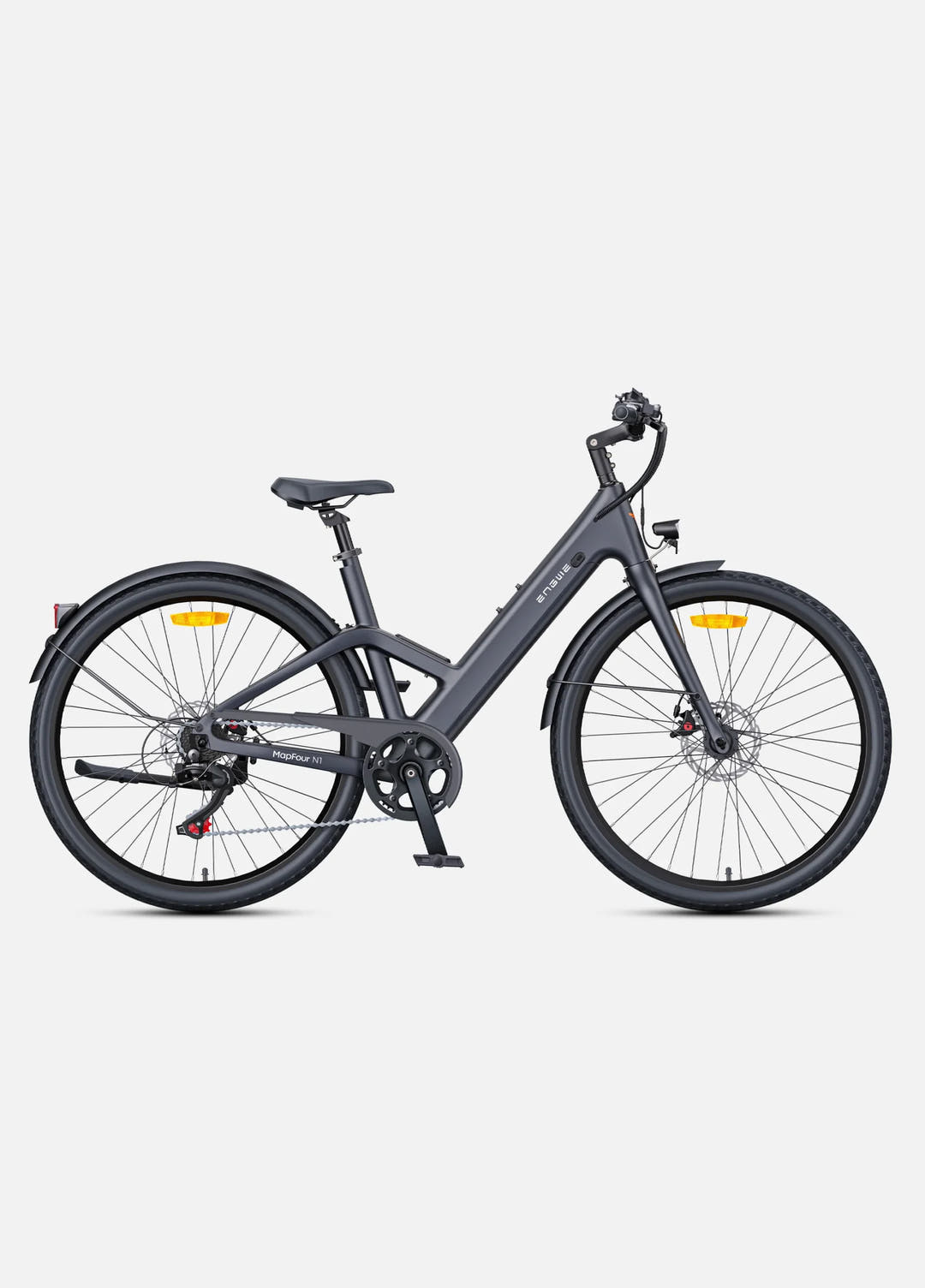 Engwe N1 AIR Step Through City E-Bike in Charcoal Grey - Prime Pedals