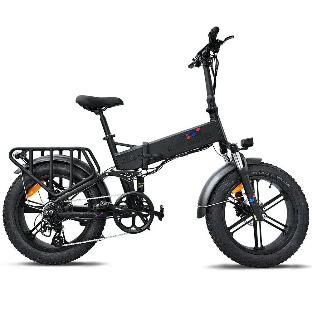 Engwe Engine Pro Fat Tyre E-bike in Black-side view