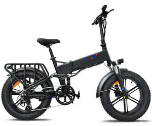Engwe Engine Pro Fat Tyre E-bike in Black-side view