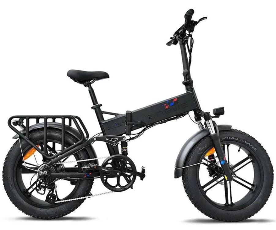 Engwe Engine Pro Fat Tyre E-bike in Black-side view