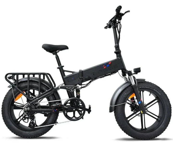 Engwe Engine Pro Fat Tyre E-bike in Black-side view