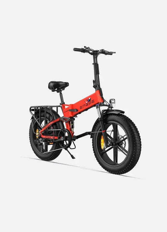Engwe Engine X Fat Tyre E-Bike in Red