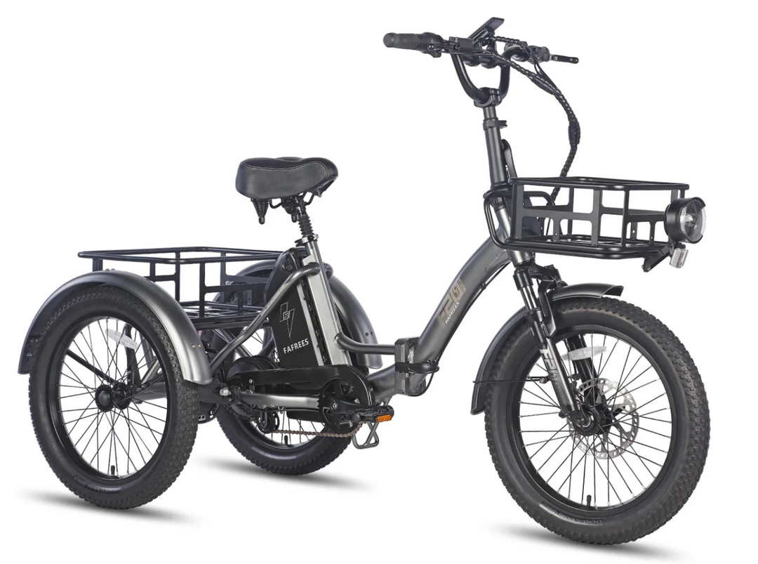 Fafrees F20 MATE Fat Tyre E-Bike in Gunmetal Black - Prime Pedals