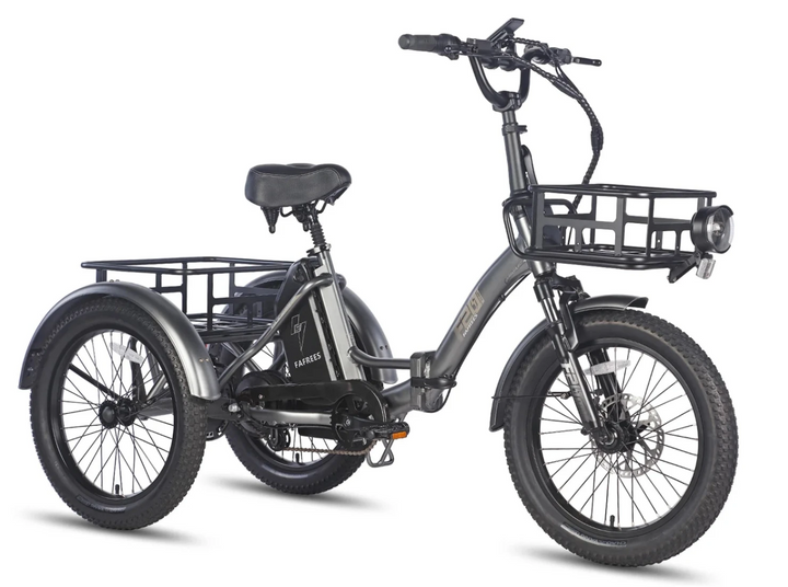 Fafrees F20 MATE Fat Tyre E-Bike in Gunmetal Black - Prime Pedals