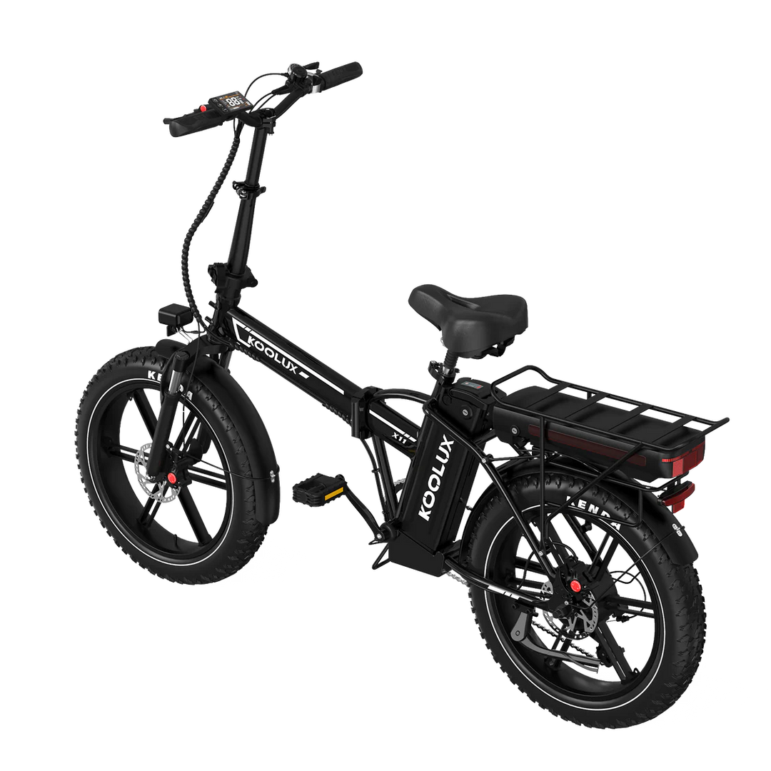 Koolux X11 Fat Tyre E-Bike in Black-side view