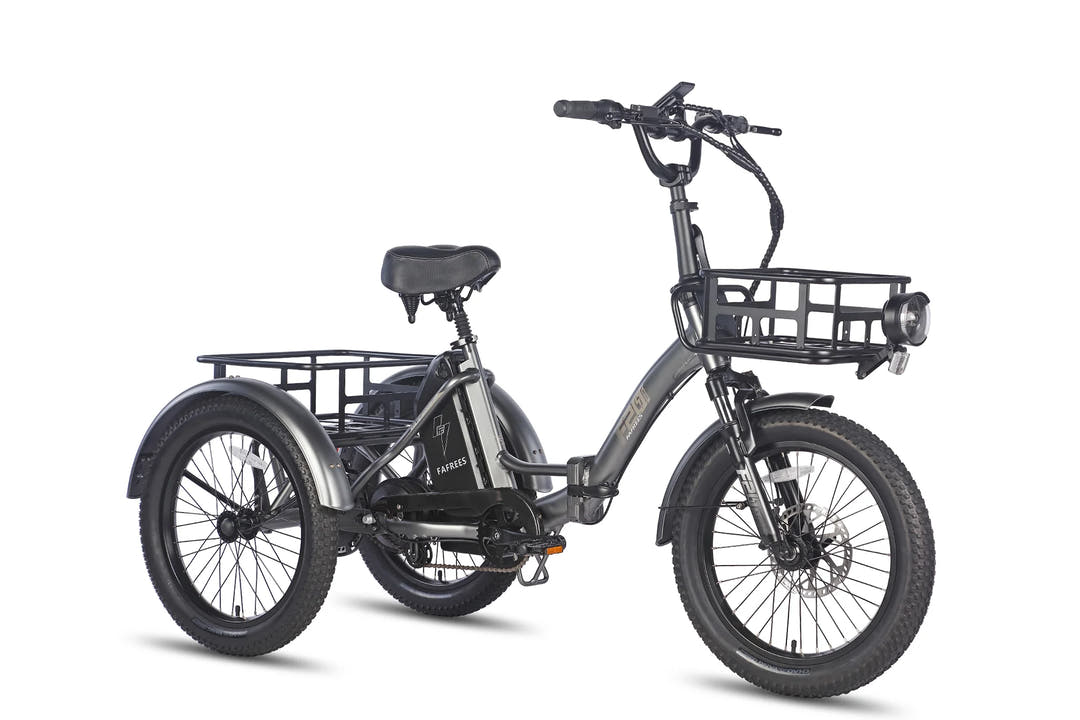Fafrees F20 MATE Fat Tyre E-Bike in Gunmetal Black - Prime Pedals