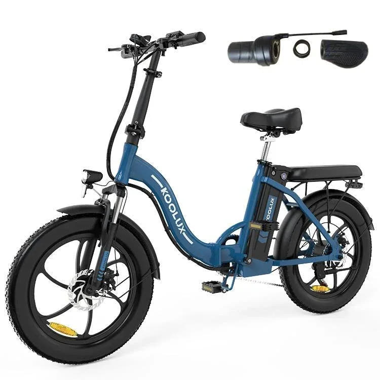 Koolux BK6 Fat Tyre E-Bike in Blue