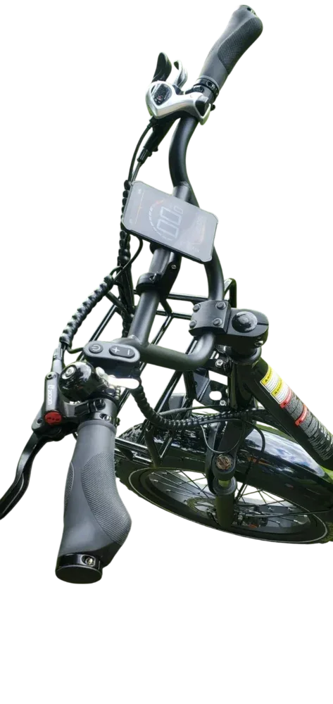 KOOLUX X7 Fat Tyre E-Bike-front handle aerial view