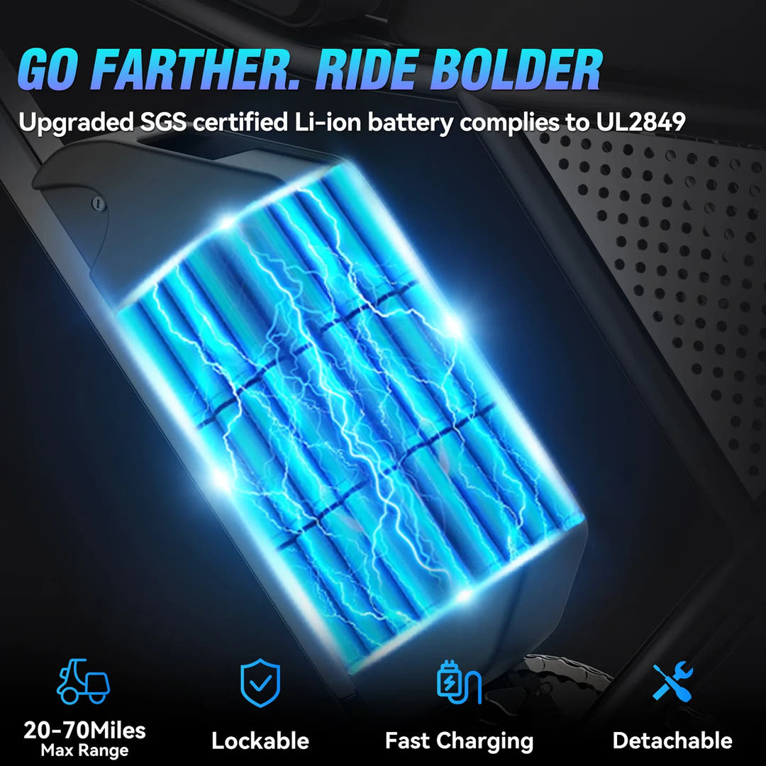 YVY C20 Lite Fat Tyre E-Bike-battery specs