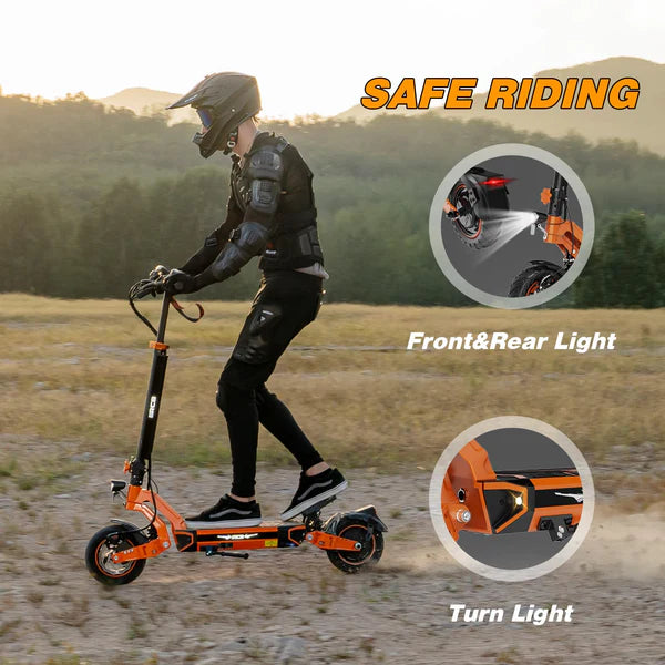 RCB D7 E-Scooter-front and rear light