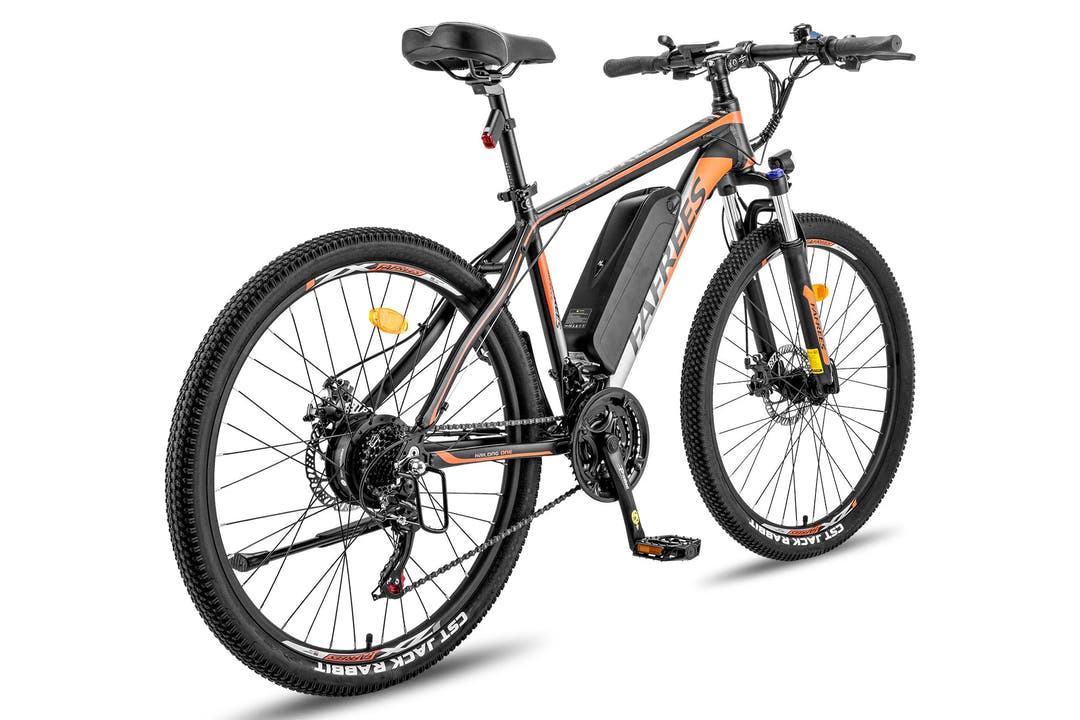 Fafrees Hailong One Adventure E-Bike in Black Orange-rear side view