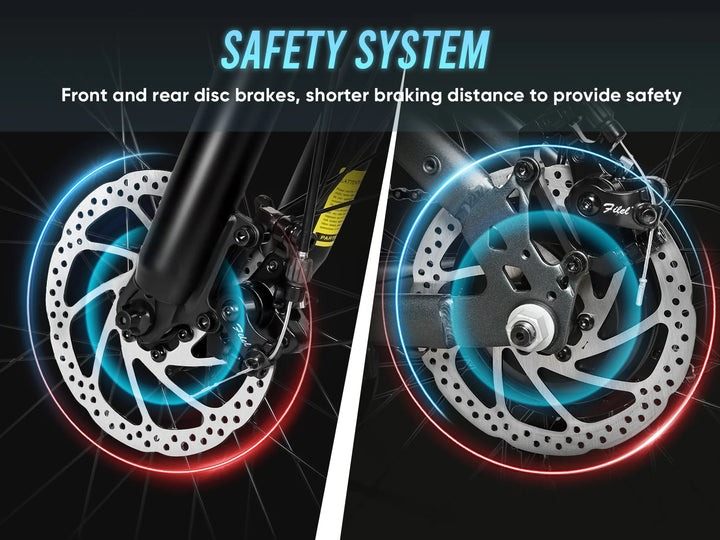 SAMEBIKE RS-A01MEN City E-Bike in Black-braking system specs