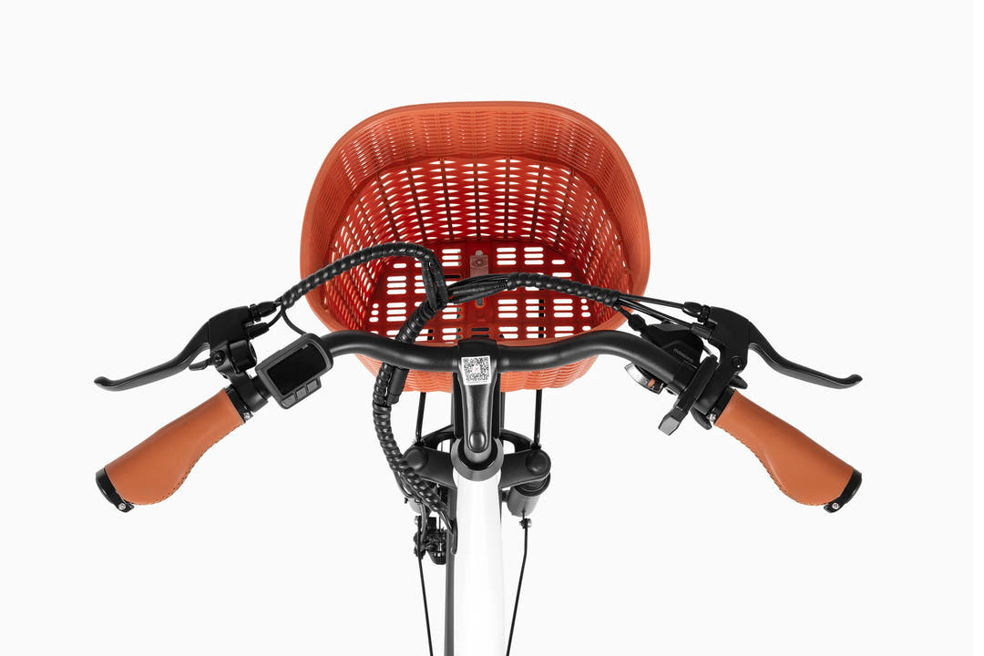 DYU C6 Pro City E-Bike-front basket view